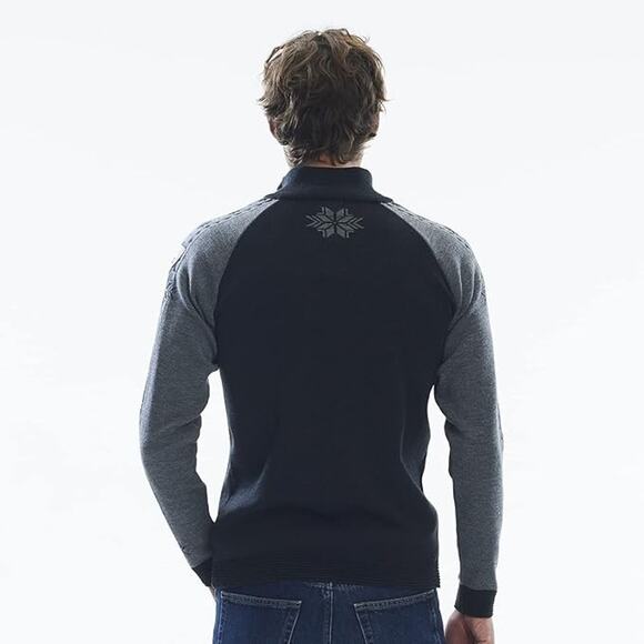 Dale of Norway Geilo Mens Sweater 100% Soft Merino Wool Pullover Quarter Zip XXL - Picture 3 of 5